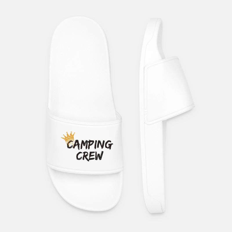 Camping Crew - Men’s Pool Sliders - white