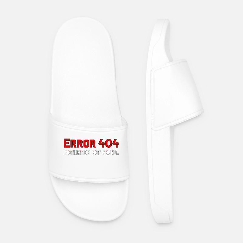 Error 404 - Männer Badelatschen - Weiß