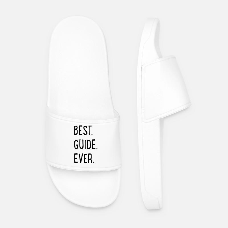 BEST GUIDE EVER - Männer Badelatschen - Weiß
