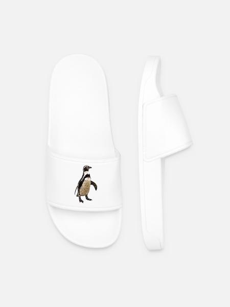 süße pinguine, Zügel Pinguin, wasservogel - Männer Badelatschen - Weiß