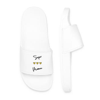 FÊTE DES MÈRES. BONNE FÊTE MAMAN. MAMAN. JE T'AIME - Claquettes Homme - blanc - Devant