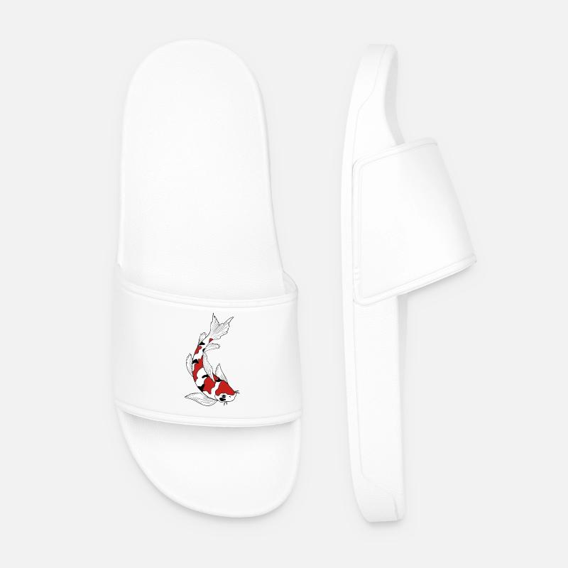 Carpa Koi - Ciabatte per il mare da uomo - bianco