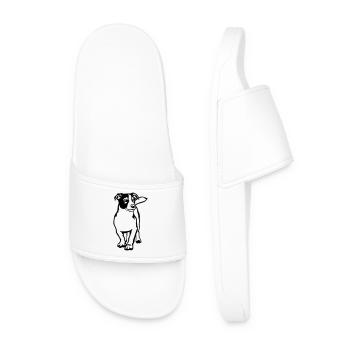 Jack Russell Terrier - Men’s Pool Sliders - white - Front