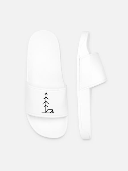Camping - Tent - Men’s Pool Sliders - white
