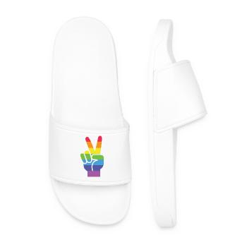Mois de la fierté LGBT - Victoire! - Claquettes Homme - blanc - Devant