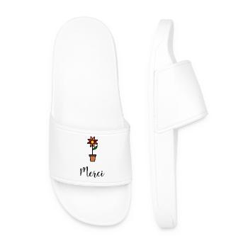 MAÎTRESSE. MAITRE. MERCI. MERCI MAÎTRESSE - Claquettes Homme - blanc - Devant