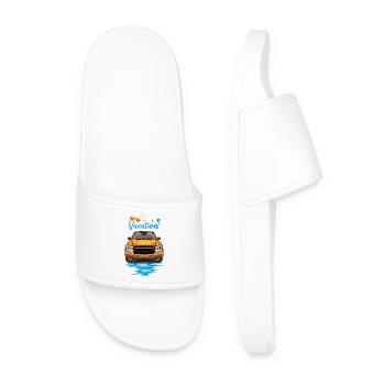 Vacances en camionnette - Claquettes Homme - blanc - Devant