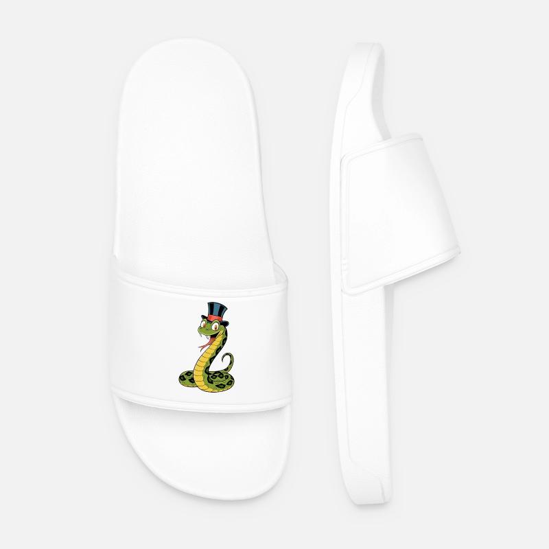 Stylish Serpent - Männer Badelatschen - Weiß