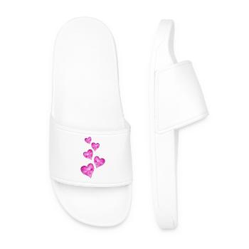 Herzen Symbol Hochzeit - Männer Badelatschen - Weiß - Vorne
