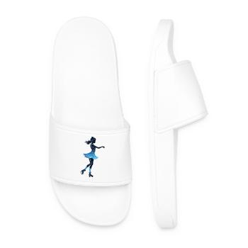 Figure Skater Illustration - Sports Design - Männer Badelatschen - Weiß - Vorne