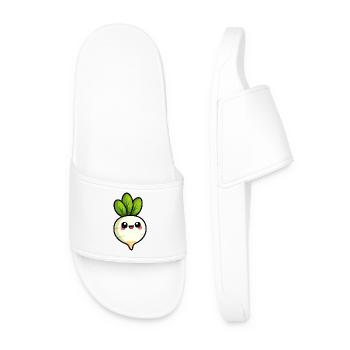Radish / Vegetables - Men’s Pool Sliders - white - Front