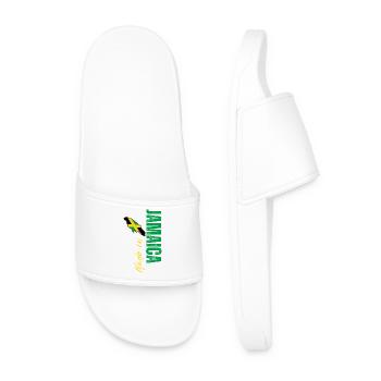 Fabriqué en Jamaïque, design vertical - Claquettes Homme - blanc - Devant