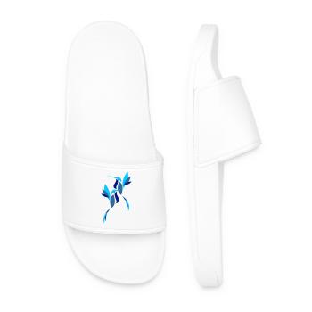 Blue Bird - Men’s Pool Sliders - white - Front