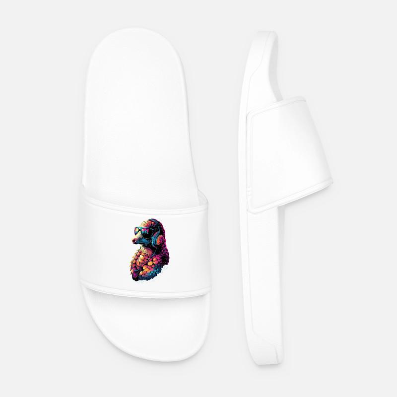 Pangolin Pangolin Pine Cone Pangolins - Men’s Pool Sliders - white