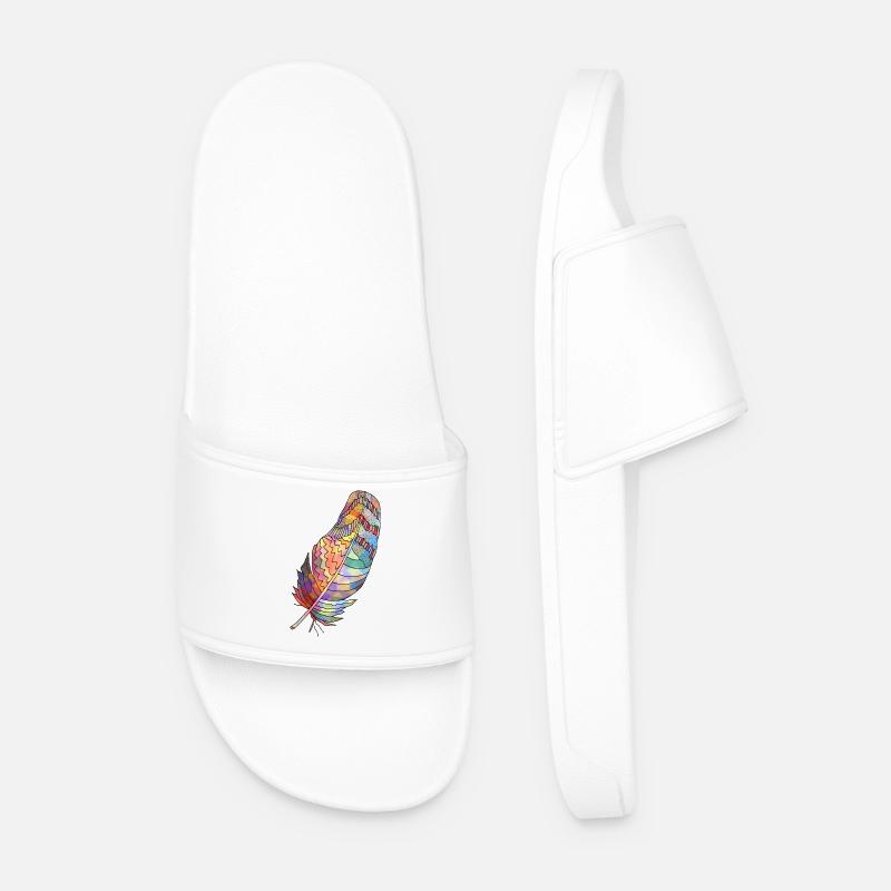 Feder - Männer Badelatschen - Weiß