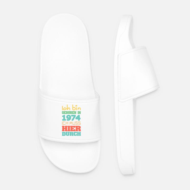 1974 - Männer Badelatschen - Weiß