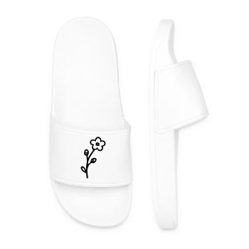 Flower 3 - Men’s Pool Sliders - white - Front