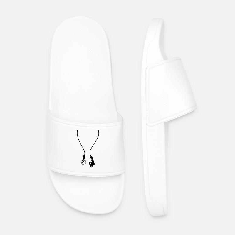headphones - Männer Badelatschen - Weiß