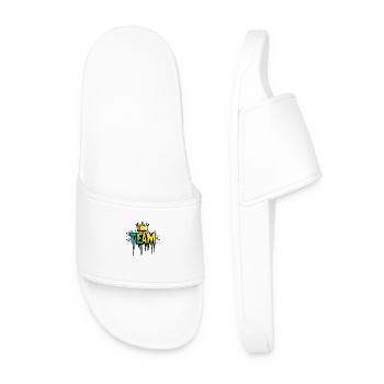 Team Klecks Krone - Men’s Pool Sliders - white - Front