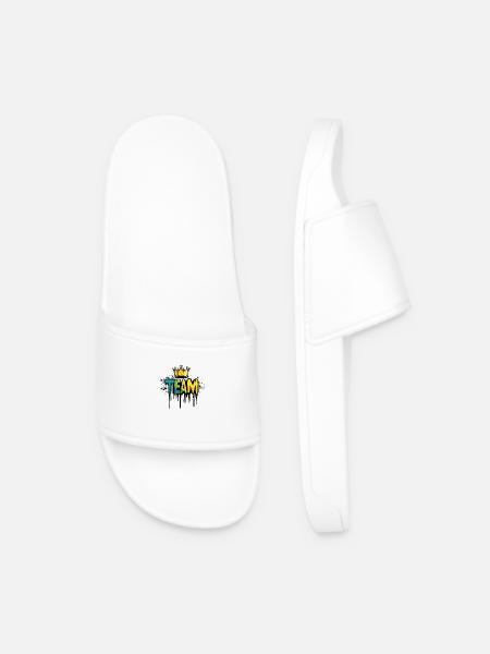 Team Klecks Krone - Men’s Pool Sliders - white