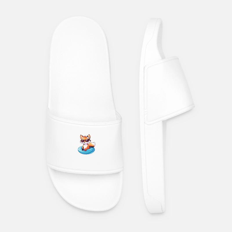Fuchs Comic Cool - Männer Badelatschen - Weiß