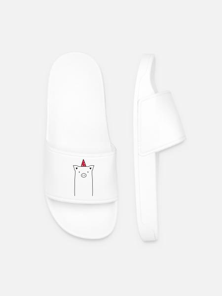 Pig Party - Party Sau - Men’s Pool Sliders - white