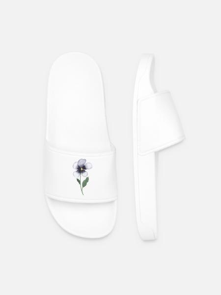 Pansy Violet - Claquettes Homme - blanc