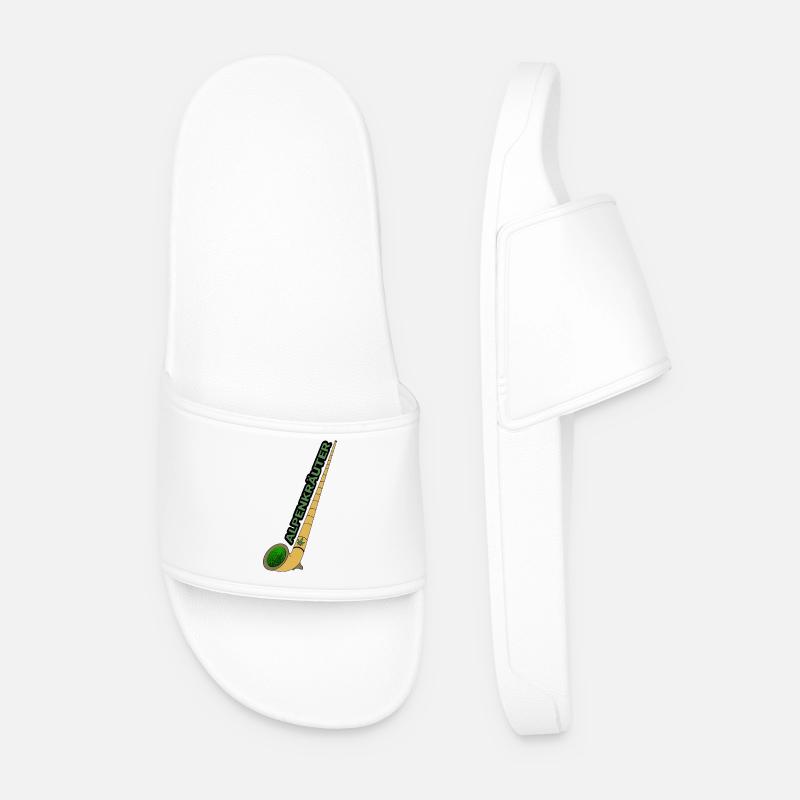 Alphorn Bong - Männer Badelatschen - Weiß
