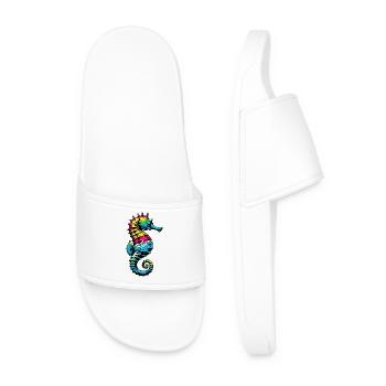 Seahorse - Men’s Pool Sliders - white - Front