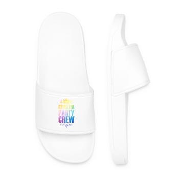Croatia Party Crew Colorful Vacation - Men’s Pool Sliders - white - Front