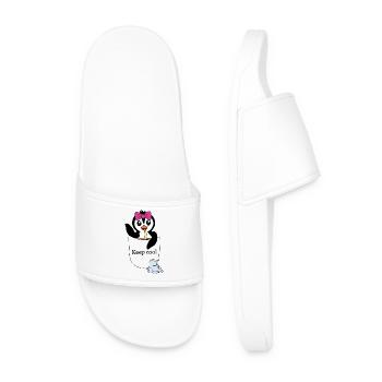 Pingouin dans la poche de poitrine – Restez au frais - Claquettes Homme - blanc - Devant