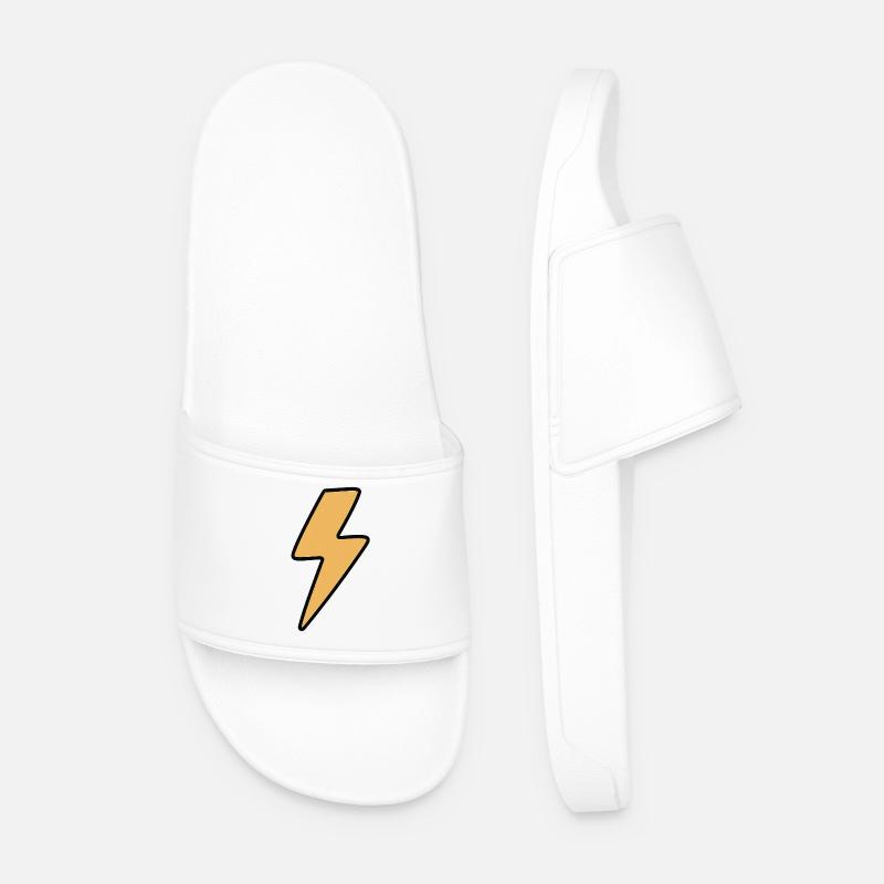 Lightning - Men’s Pool Sliders - white