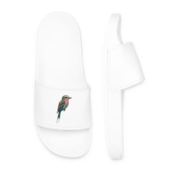 Oiseau lilas – tropical et onirique - Claquettes Homme - blanc - Devant