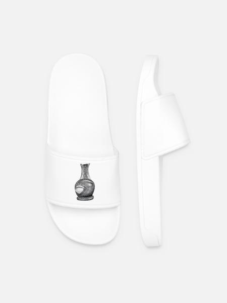 Old Shuh with Hole - Men’s Pool Sliders - white