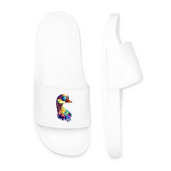 Oie mignon oie poussins Oie poussin canard petites oies - Claquettes Homme - blanc - Devant