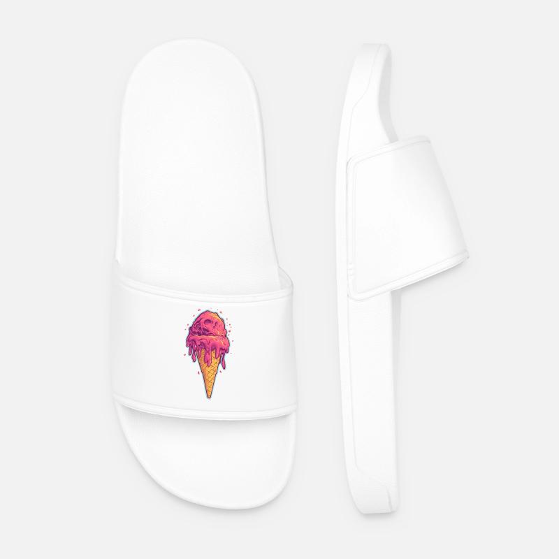 Eiscreme Eis - Men’s Pool Sliders - white