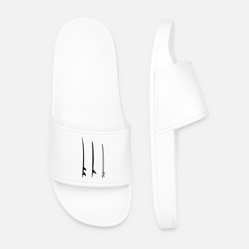 surfbords - Männer Badelatschen - Weiß