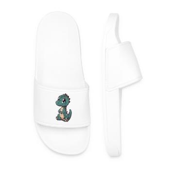 Dinosaur - Men’s Pool Sliders - white - Front