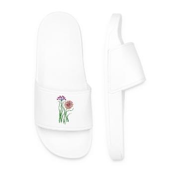 Fleur - Claquettes Homme - blanc - Devant