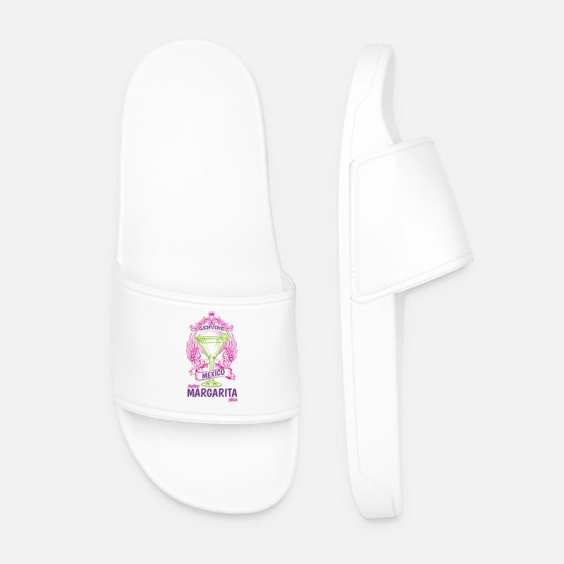 Gänseblümchen - Männer Badelatschen - Weiß