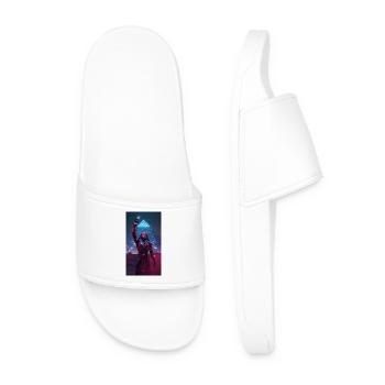 Pharaon en lumière néon - Claquettes Homme - blanc - Devant