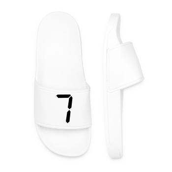 digitale_zahl_7- - Claquettes Homme - blanc - Devant