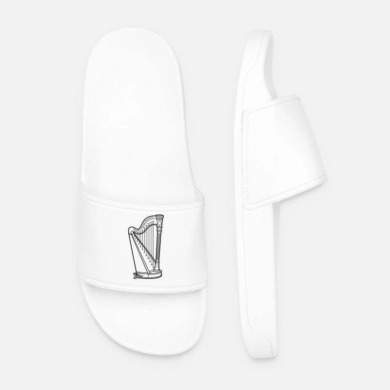 harp - Men’s Pool Sliders - white