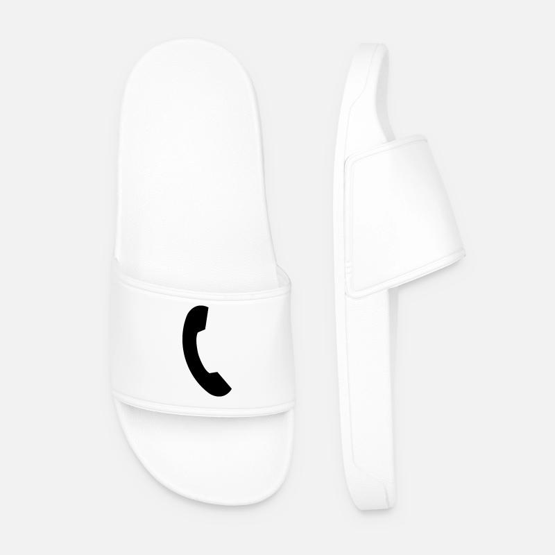 Kabeltelefon - Männer Badelatschen - Weiß