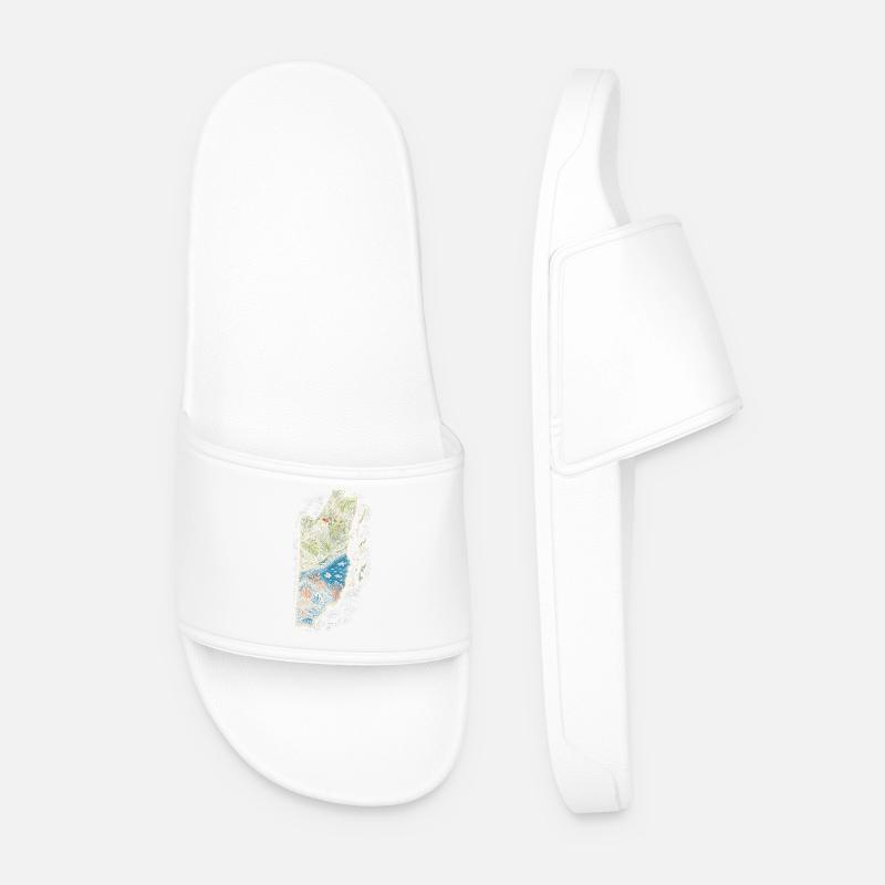 Belize Belizean Root - Men’s Pool Sliders - white