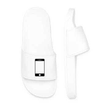 smartphone - Men’s Pool Sliders - white - Front