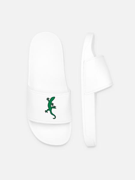 Lizard Salamander gecko - Men’s Pool Sliders - white