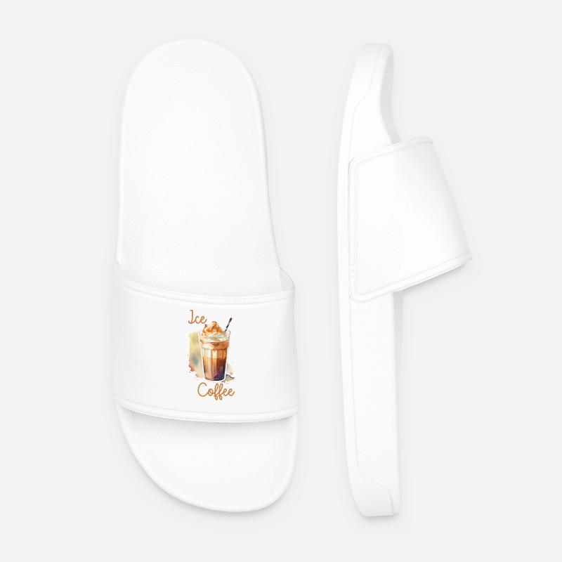 Iced coffee - Men’s Pool Sliders - white