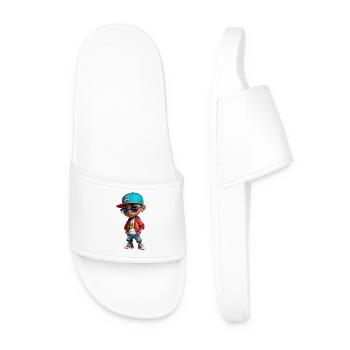 Urban Kid Cool Graphics - Men’s Pool Sliders - white - Front