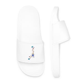 Cancer – Signe du zodiaque élégant et fleurs - Claquettes Homme - blanc - Devant